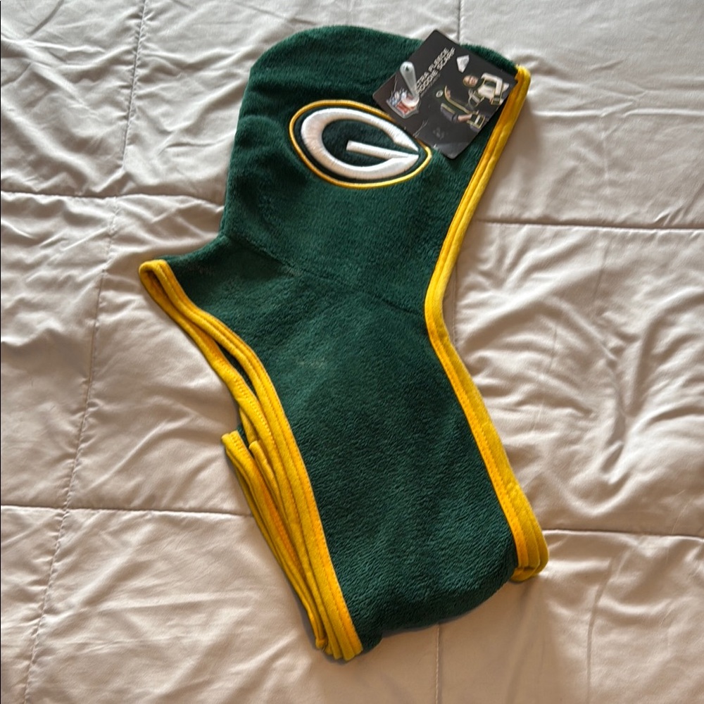 NFL Packers Fleece Hoodie Scarf Men’s/Womens